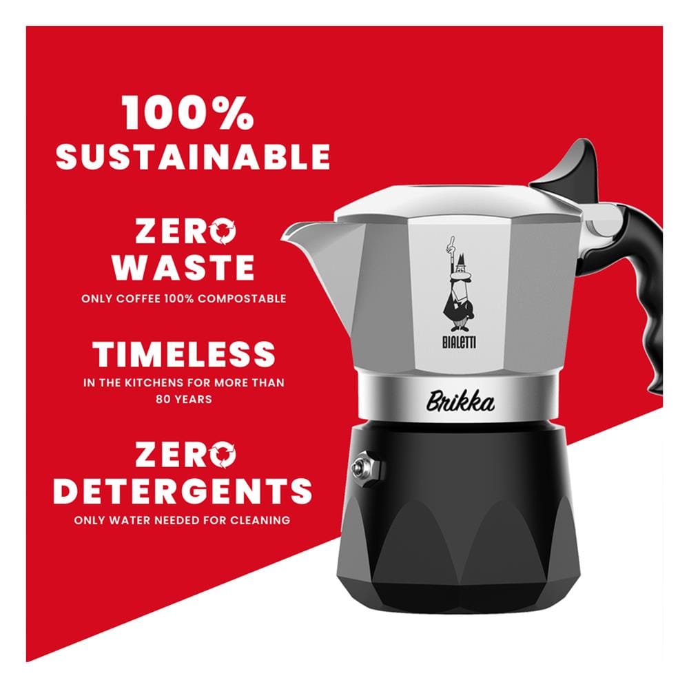 หม้อต้มกาแฟ BIALETTI EW BRIKKA 2023 2 ถ้วย