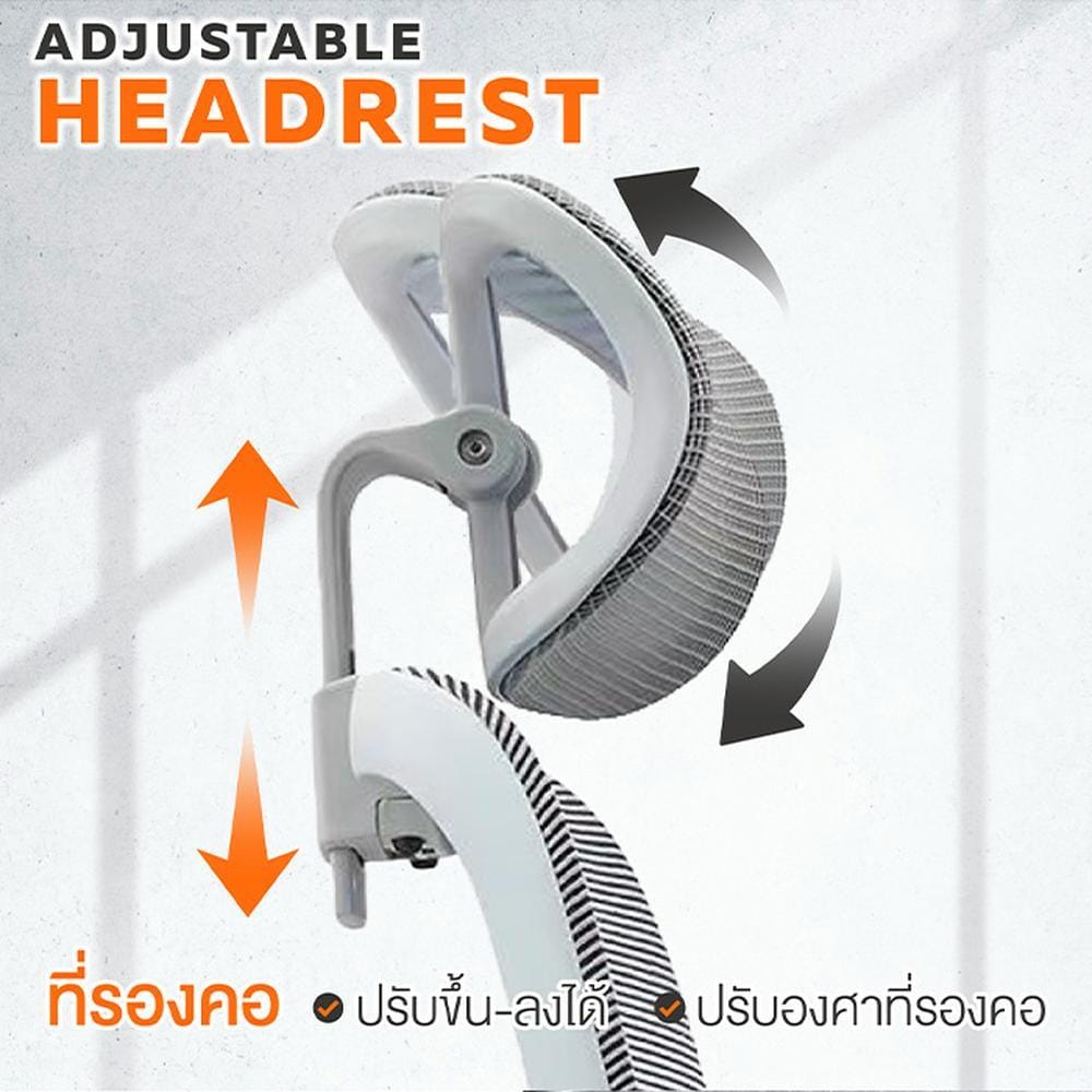เก้าอี้สุขภาพ ERGOTREND DAWN สี่เทา