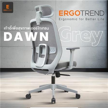 เก้าอี้สุขภาพ ERGOTREND DAWN สี่เทา_5