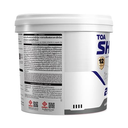 สีน้ำทาฝ้า ชนิดด้านพิเศษ TOA SHIELD EXPERT SUPERIOR PREMIUM 2 IN 1 E777 สีขาว 9 ลิตร_2
