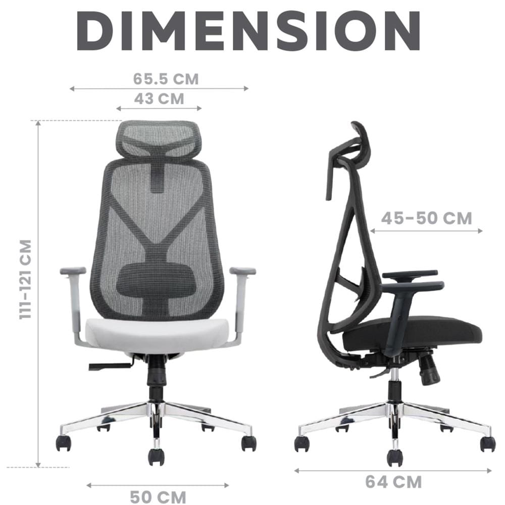 เก้าอี้สุขภาพ ERGOTREND YOO สีเทา