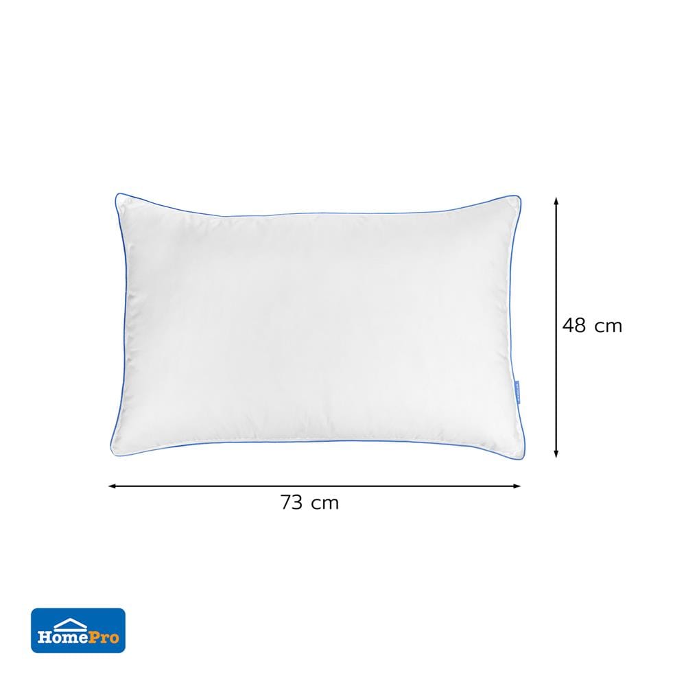 หมอนหนุน ขนห่านเทียม SNAZZ DOWN ALTERNATIVE CLOUDY 19x29 นิ้ว สีขาว