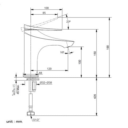 ก๊อกอ่างล้างหน้า KOHLER K-29546T-4CD-AF_3