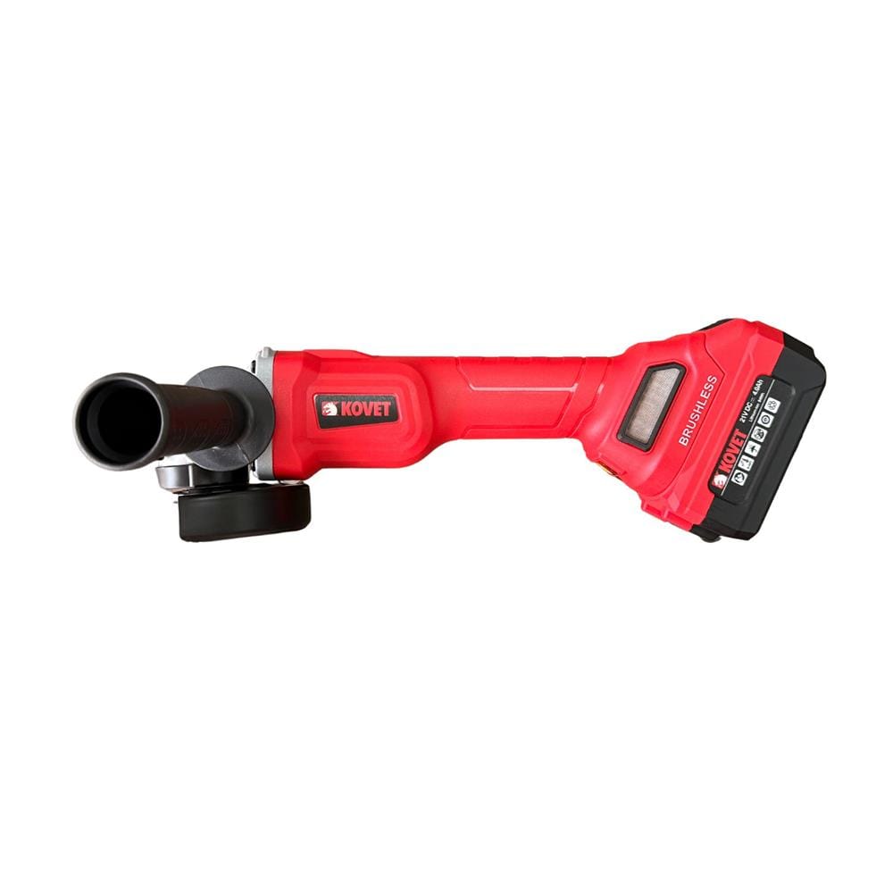 เครื่องเจียรไร้สาย 4 นิ้ว (พร้อมแบตเตอรี่) KOVET KD-6851 21 โวลต์