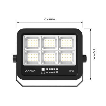 สปอตไลท์ SOLAR LAMPTAN ADVANCE 400 วัตต์ DAYLIGHT สีดำ_9