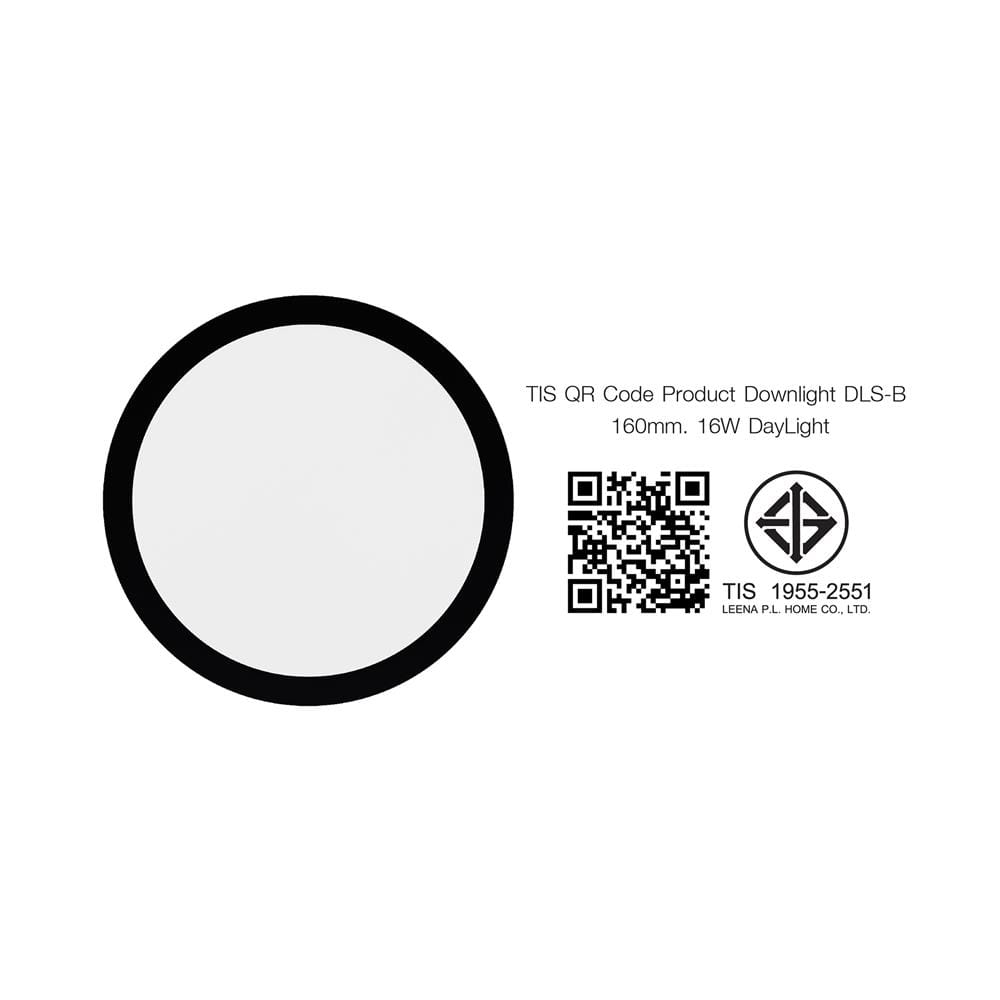 ดาวน์ไลท์ LED NAGAS DLS-B 6 นิ้ว 16 วัตต์ DAYLIGHT สีดำ