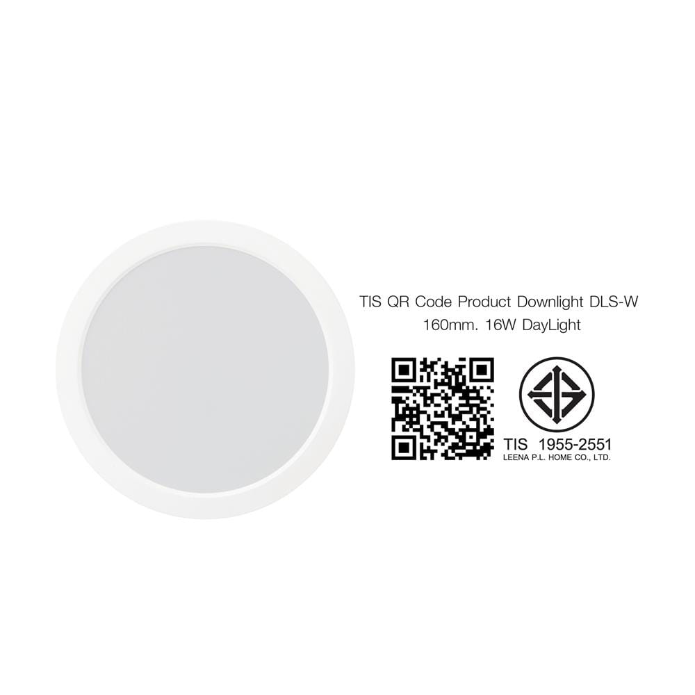 ดาวน์ไลท์ LED NAGAS DLS-W 6 นิ้ว 16 วัตต์ DAYLIGHT สีขาว