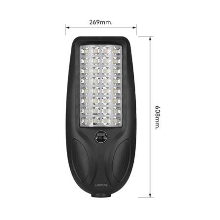 ไฟถนน SOLAR LAMPTAN CURVY 450 วัตต์ DAYLIGHT สีดำ_8