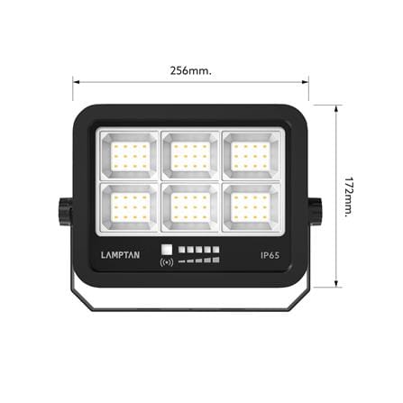 สปอตไลท์ SOLAR LAMPTAN ADVANCE 200 วัตต์ DAYLIGHT สีดำ_9