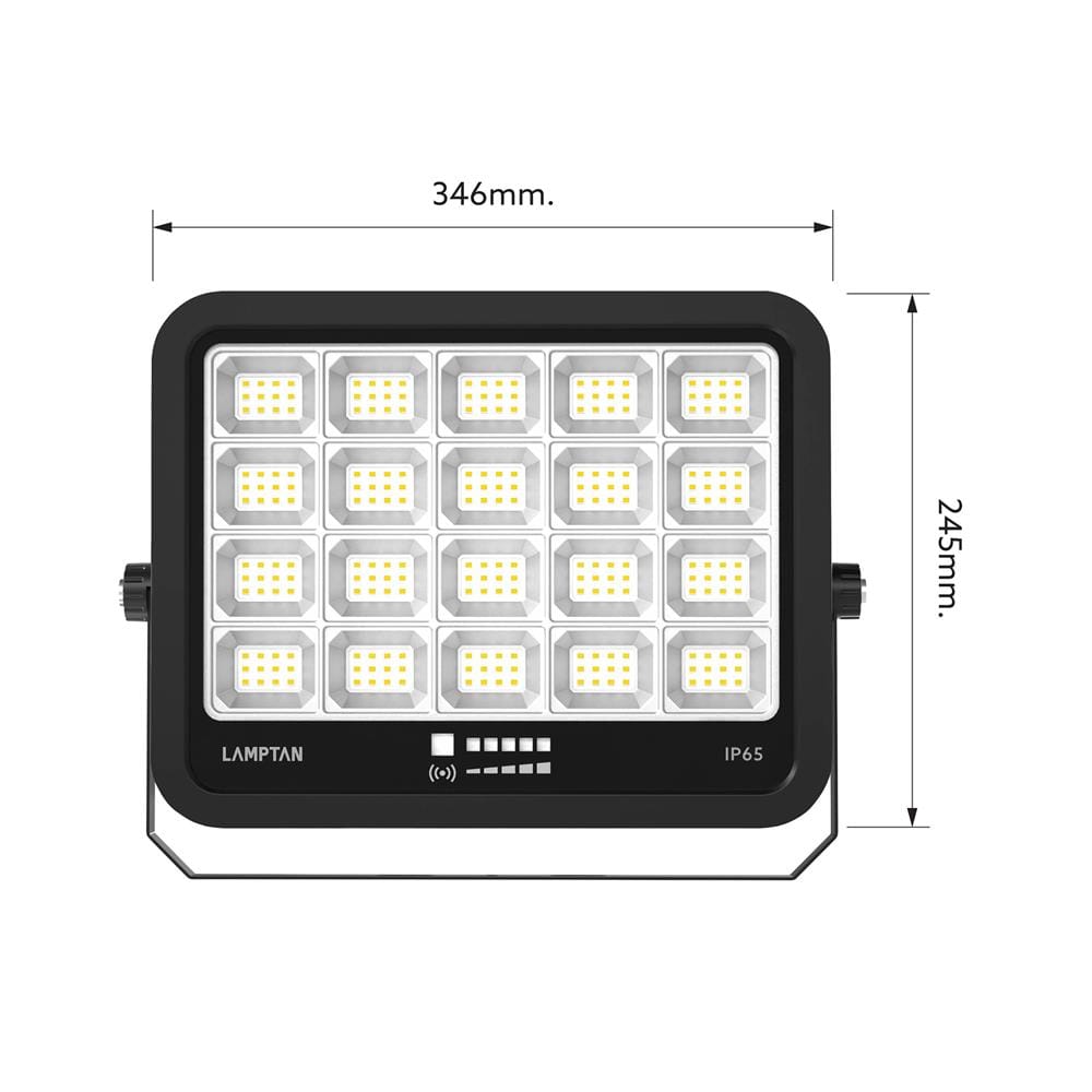 สปอตไลท์ SOLAR LAMPTAN ADVANCE 900 วัตต์ DAYLIGHT สีดำ