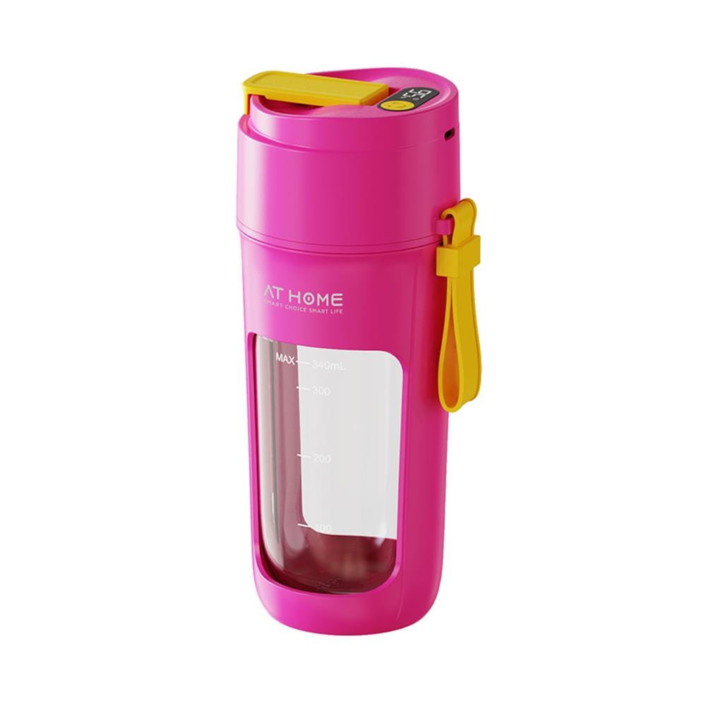 เครื่องปั่นน้ำผลไม้พกพา AT HOME 10HO00087 0.34 ลิตร สีชมพู