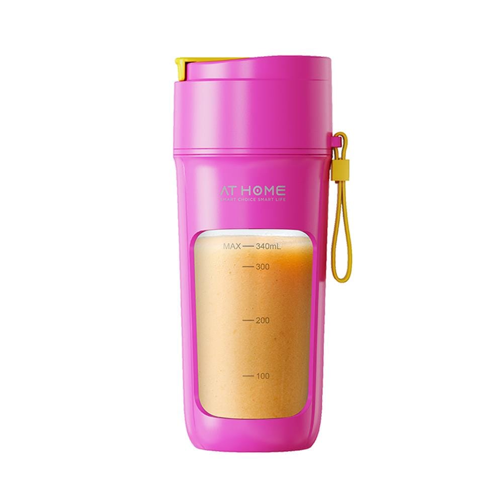 เครื่องปั่นน้ำผลไม้พกพา AT HOME 10HO00087 0.34 ลิตร สีชมพู