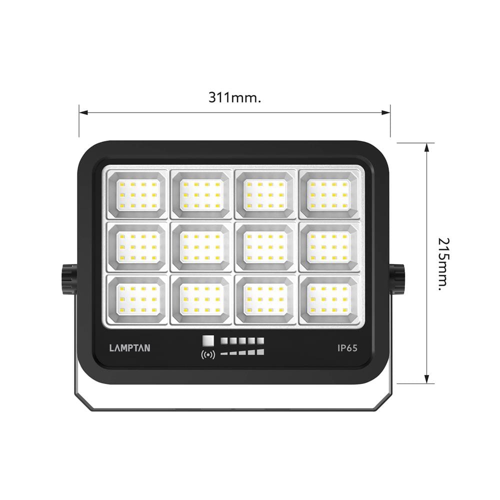 สปอตไลท์ SOLAR LAMPTAN ADVANCE 700 วัตต์ DAYLIGHT สีดำ