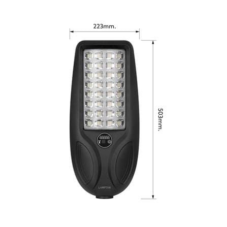 ไฟถนน SOLAR LAMPTAN CURVY 350 วัตต์ DAYLIGHT สีดำ_8