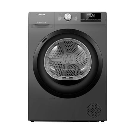 เครื่องอบผ้าฝาหน้า HISENSE DH80N1 8 กก. HEAT PUMP สีเทา_0