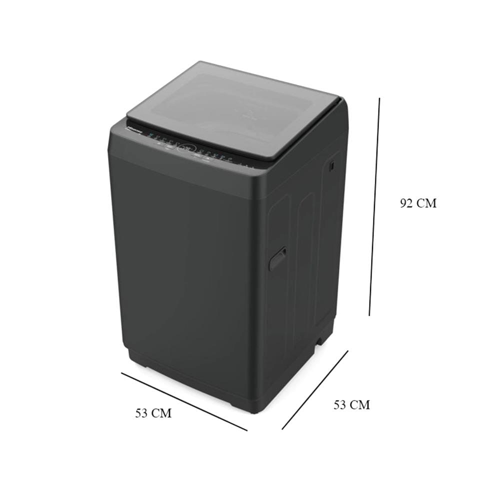 เครื่องซักผ้าฝาบน HISENSE WT90F30 9 กก. สีดำ