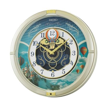 นาฬิกาแขวน SEIKO CLOCKS 15.3 นิ้ว สีเงิน_0