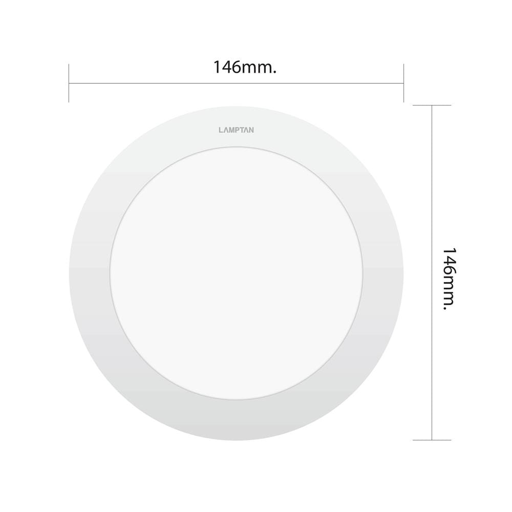 ดาวน์ไลท์ LED LAMPTAN SLIM 5 นิ้ว 9 วัตต์ DAYLIGHT สีขาว (แพ็ก 4 ชิ้น)