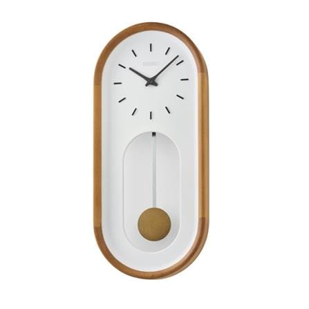นาฬิกาแขวน SEIKO CLOCKS 19.7x8.7 นิ้ว สีน้ำตาล_0