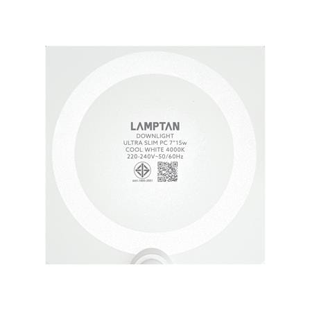 ดาวน์ไลท์ LED LAMPTAN ULTRA SLIM PC 7 นิ้ว 15 วัตต์ COOL WHITE สีขาว_7