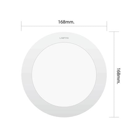 ดาวน์ไลท์ LED LAMPTAN SLIM 6 นิ้ว 12 วัตต์ DAYLIGHT สีขาว (แพ็ก 4 ชิ้น)_7