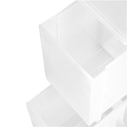 ตู้ลิ้นชักแคบ 4 ชั้น STACKO HANA 19x36.5x90.8 ซม. สีขาว_3