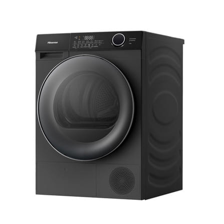 เครื่องอบผ้าฝาหน้า HISENSE DH105M3 10.5 กก. HEAT PUMP สีดำ_1