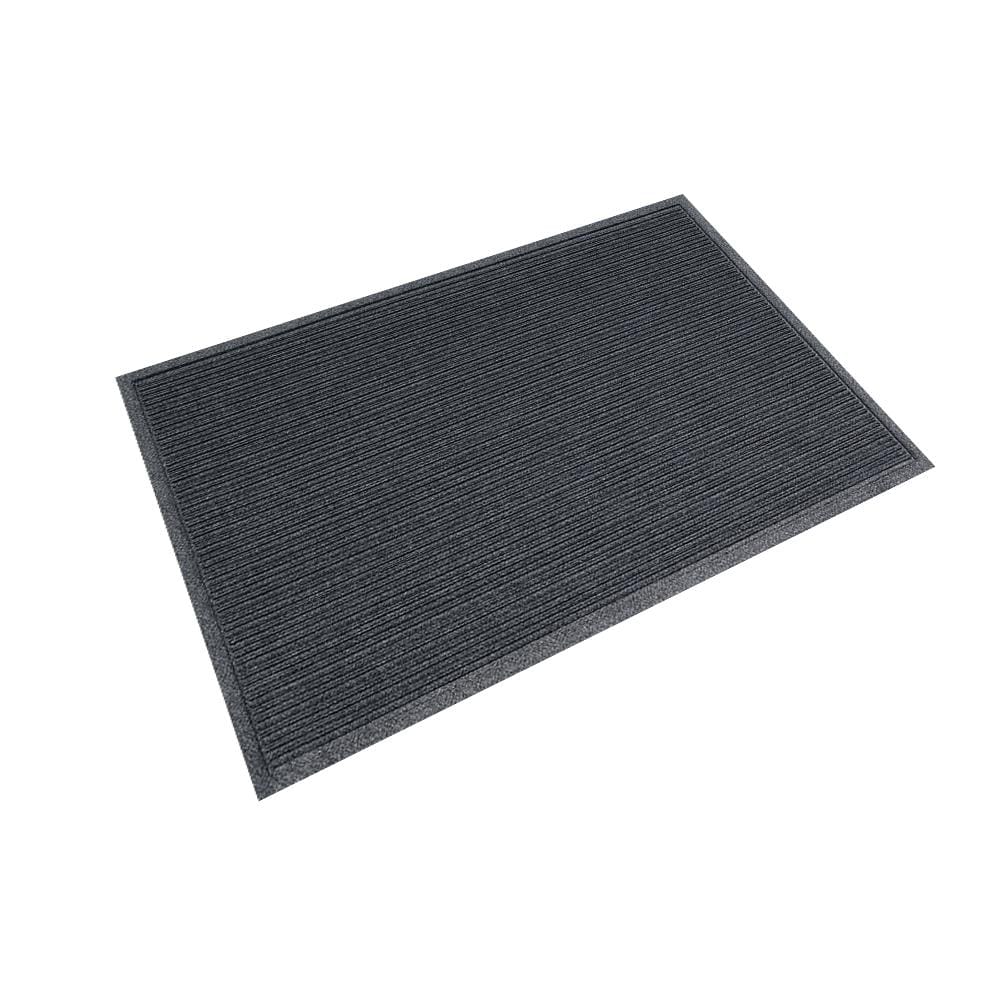พรมเช็ดเท้าดักฝุ่น KLEEN-TEX STRIPE 90x145 ซม. สีเทาเข้ม