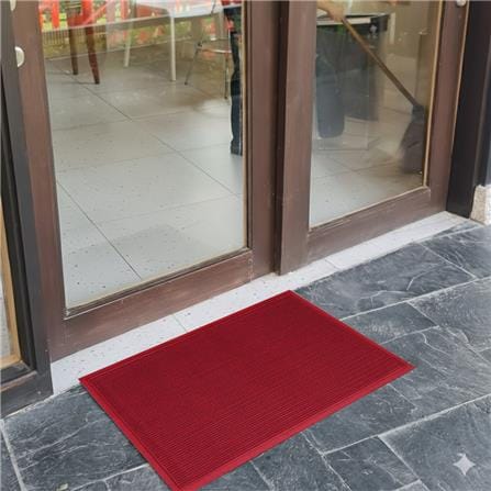 พรมเช็ดเท้าดักฝุ่น KLEEN-TEX STRIPE 90x145 ซม. สีแดง_5