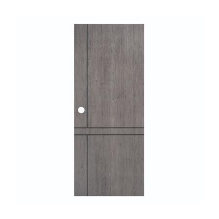 ประตูภายใน UPVC เจาะลูกบิด MODERNWOOD LMWNR10 80x200 ซม. สีเกรย์โอ๊ค_0