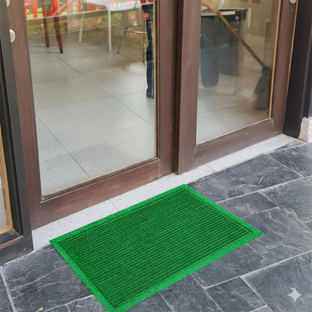 พรมเช็ดเท้าดักฝุ่น KLEEN-TEX STRIPE 60x90 ซม. สีเขียว