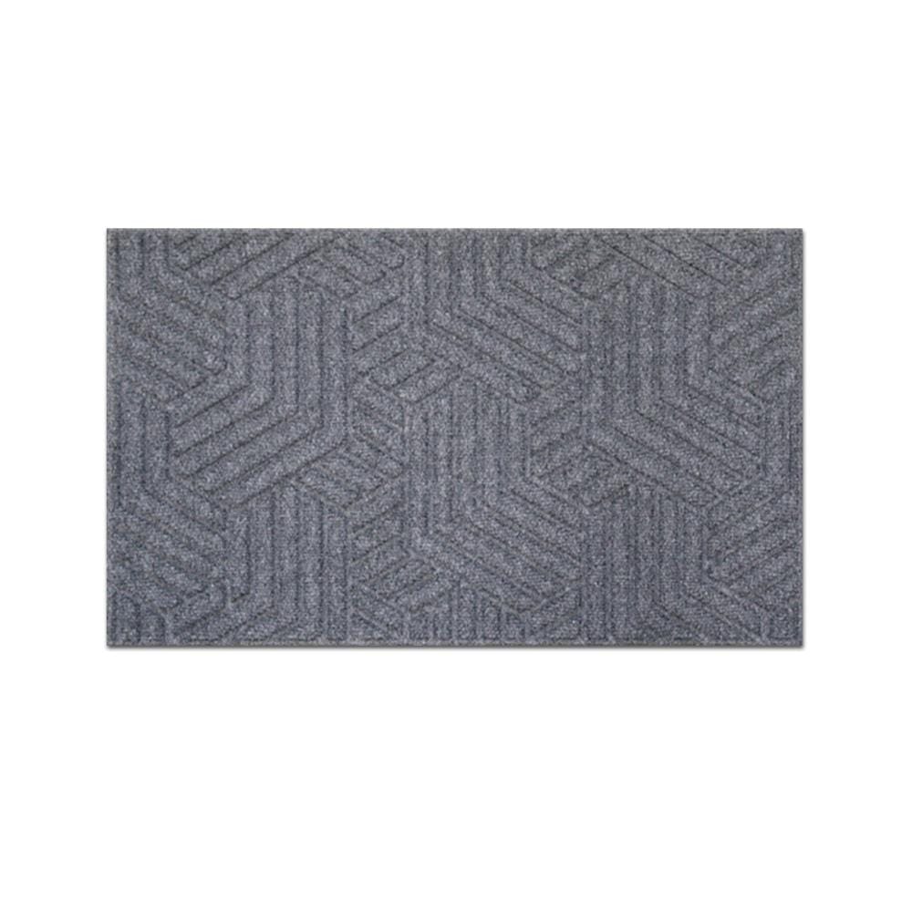 พรมเช็ดเท้าดักฝุ่น PRAW DEE-ECO 45x75 ซม. สีเทา
