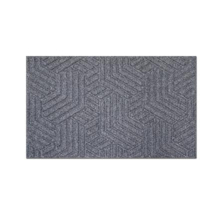 พรมเช็ดเท้าดักฝุ่น PRAW DEE-ECO 45x75 ซม. สีเทา_0