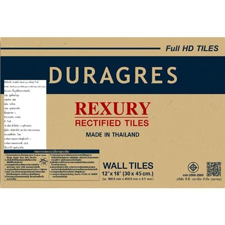กระเบื้องผนัง 30x45 ซม. DURAGRES เจย์เดน ขาว A 1.08 ตร.ม._5