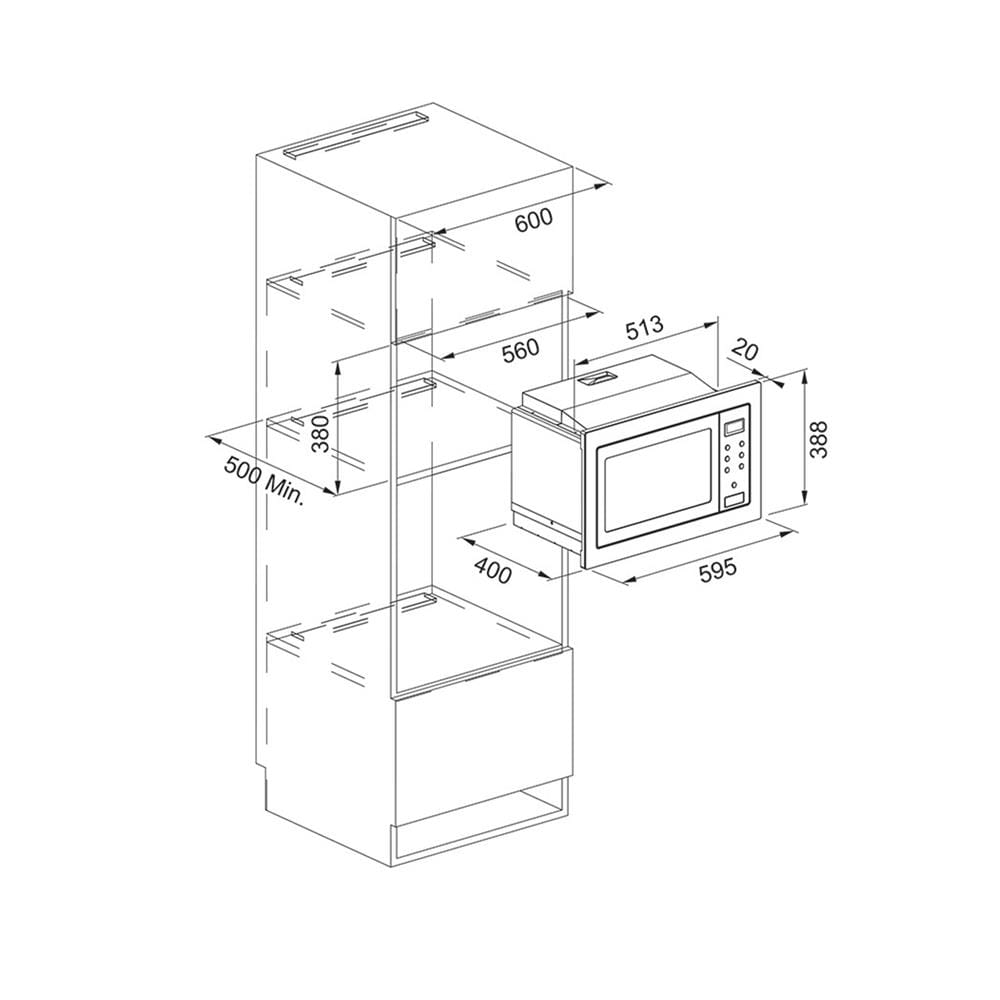 ไมโครเวฟฝัง+เตาอบฝัง FRANKE FSM 25 MW XS+FMA 97 P XS