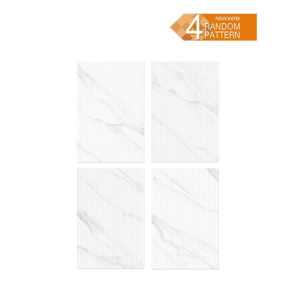 กระเบื้องผนัง 30x45 ซม. DURAGRES ออร์บิท ไลน์ ขาว A 1.08 ตร.ม.