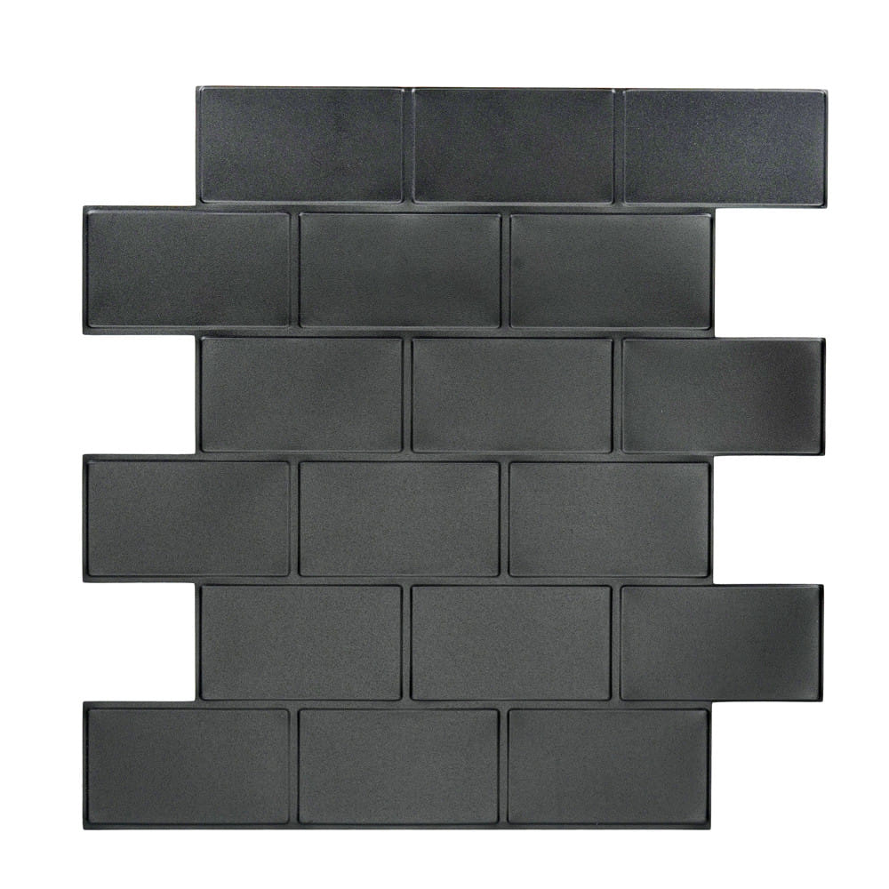 สติ๊กเกอร์ D.I.Y HOME LIVING STYLE MATT 30x30 ซม. สีดำ (แพ็ก 4 ชิ้น)