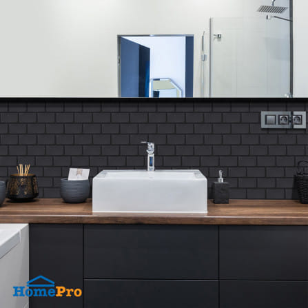 สติ๊กเกอร์ D.I.Y HOME LIVING STYLE MATT 30x30 ซม. สีดำ (แพ็ก 4 ชิ้น)_4