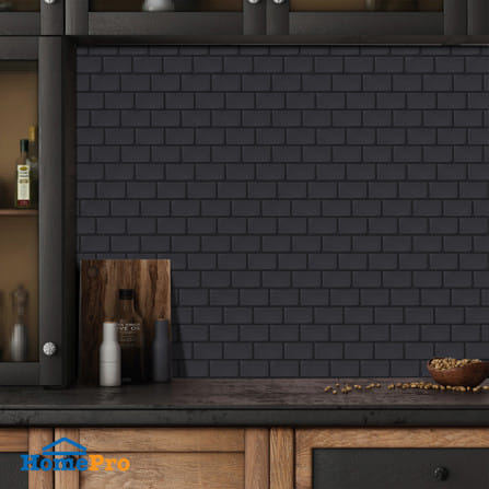 สติ๊กเกอร์ D.I.Y HOME LIVING STYLE MATT 30x30 ซม. สีดำ (แพ็ก 4 ชิ้น)_6