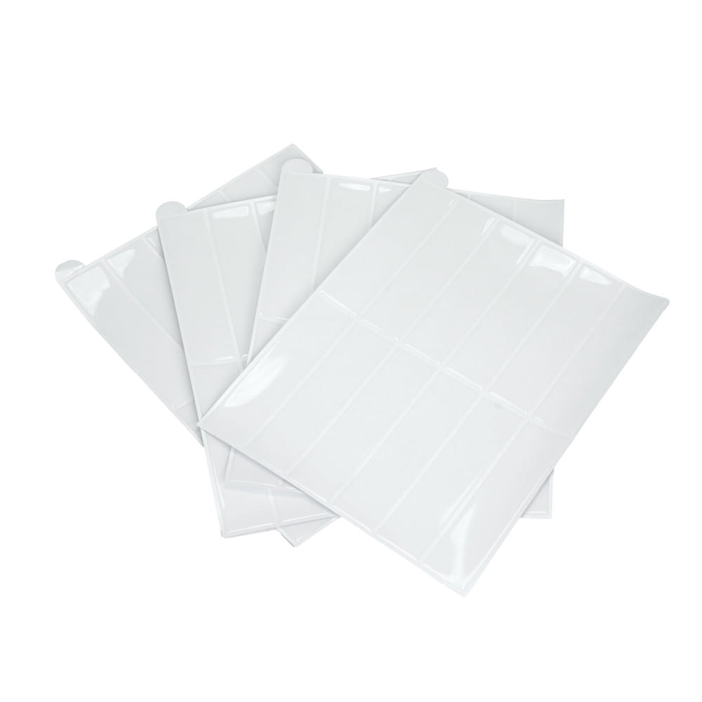 สติ๊กเกอร์ D.I.Y HOME LIVING STYLE GLOSSY 22x29 ซม. สีขาว (แพ็ก 4 ชิ้น)