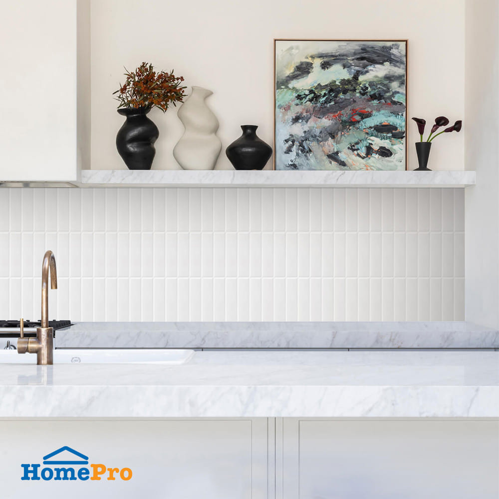 สติ๊กเกอร์ D.I.Y HOME LIVING STYLE GLOSSY 22x29 ซม. สีขาว (แพ็ก 4 ชิ้น)