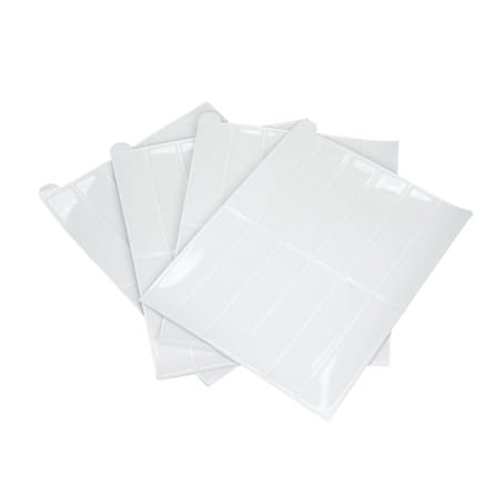 สติ๊กเกอร์ D.I.Y HOME LIVING STYLE GLOSSY 22x29 ซม. สีขาว (แพ็ก 4 ชิ้น)_2