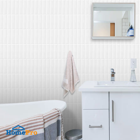 สติ๊กเกอร์ D.I.Y HOME LIVING STYLE GLOSSY 22x29 ซม. สีขาว (แพ็ก 4 ชิ้น)_5