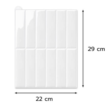 สติ๊กเกอร์ D.I.Y HOME LIVING STYLE GLOSSY 22x29 ซม. สีขาว (แพ็ก 4 ชิ้น)_7