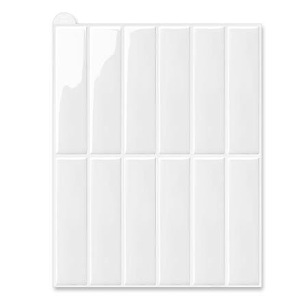สติ๊กเกอร์ D.I.Y HOME LIVING STYLE GLOSSY 22x29 ซม. สีขาว (แพ็ก 4 ชิ้น)