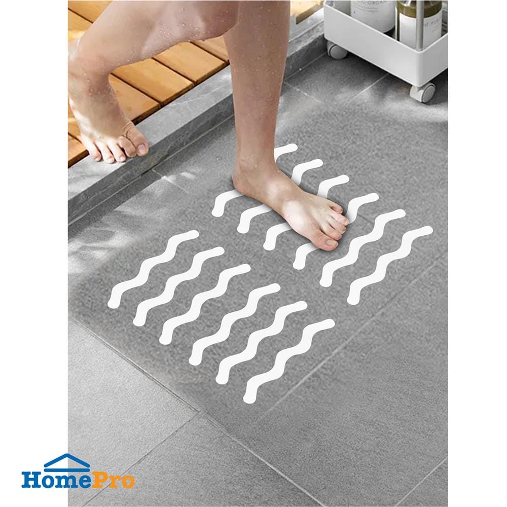 สติ๊กเกอร์ HOME LIVING STYLE ANTI-SLIP 20x2 ซม. สีขาว (แพ็ก 24 ชิ้น)