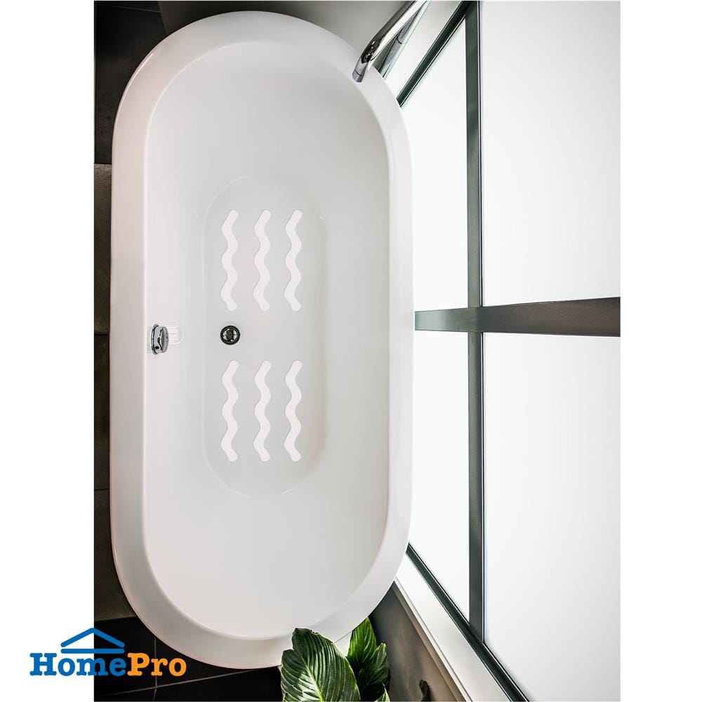 สติ๊กเกอร์ HOME LIVING STYLE ANTI-SLIP 20x2 ซม. สีขาว (แพ็ก 24 ชิ้น)