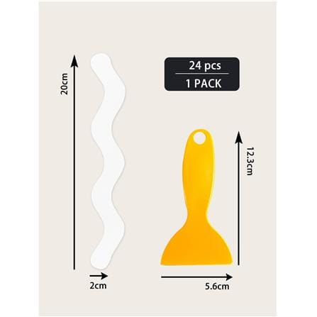 สติ๊กเกอร์ HOME LIVING STYLE ANTI-SLIP 20x2 ซม. สีขาว (แพ็ก 24 ชิ้น)_5