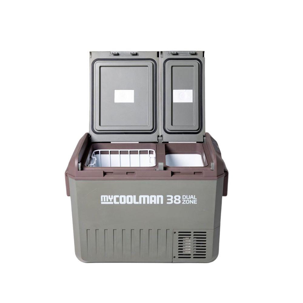 ตู้แช่แข็ง MYCOOLMAN MCMR38DZ 38 ลิตร สีเขียว/น้ำตาล