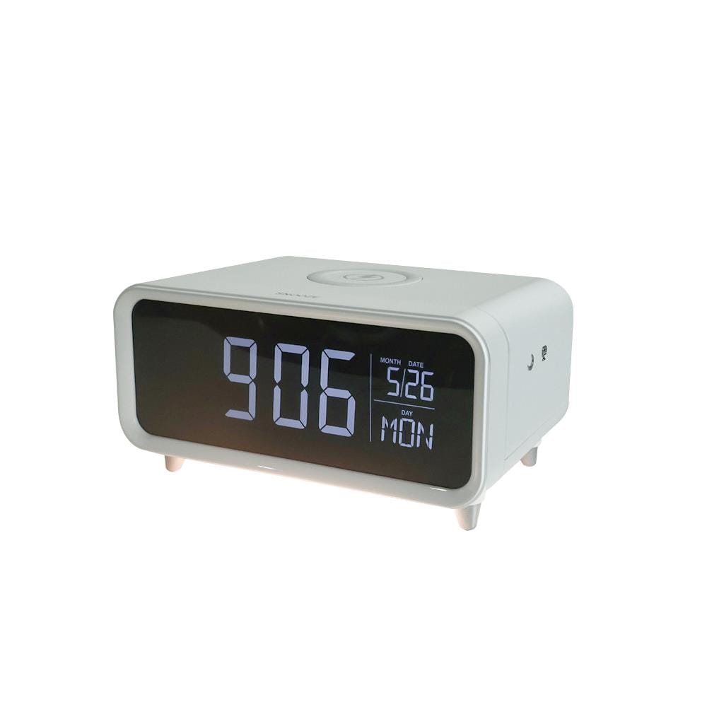 นาฬิกาดิจิทัล LED RIN 2150704022 6.6x3.4 นิ้ว สีขาว